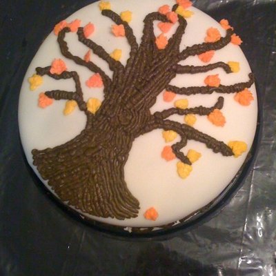 Fall Inspired Birthday Cake