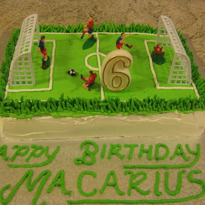 Soccer Field Cake