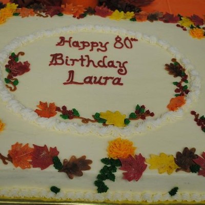 Autumn Birthday Cake