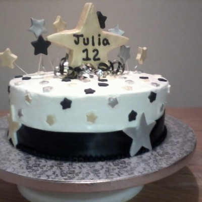 Black, Silver, And Gold Stars