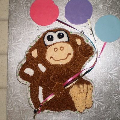 Monkey Birthday Cake