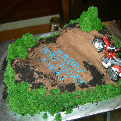 Birthday Dirt Bike Cake