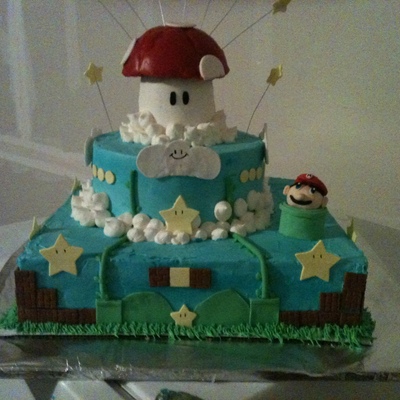 Mario Brothers Birthday Cake