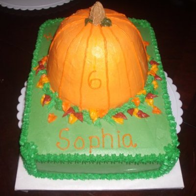 3D Pumpkin Cake