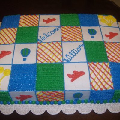Baby Quilt Cake