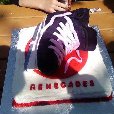 Hockey Skate Cake