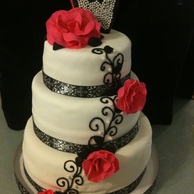 Black And White With Hot Pink Accents