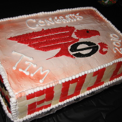 Candy Tile Graduation Cake