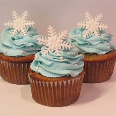Snowflake Cupcakes