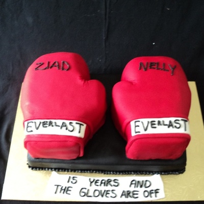Boxing 15Th Anniversary Cake
