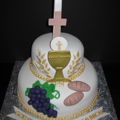 Boy's 1St Communion Celebration Cake!