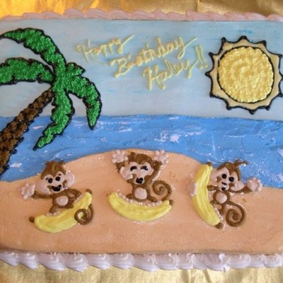 Monkey Island Themed Birthday Cake