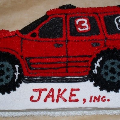 Dei Themed Suv Birthday Cake