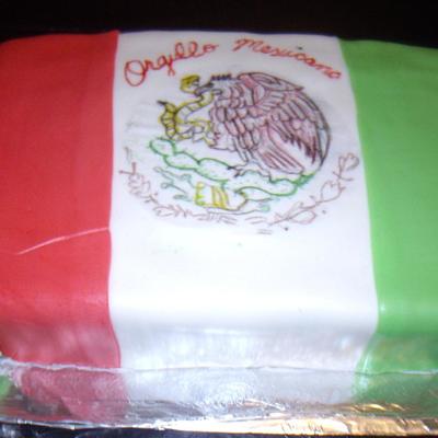 Mexican Flag Cake