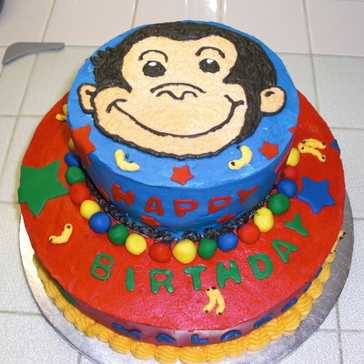 Curious George Birthday Cake