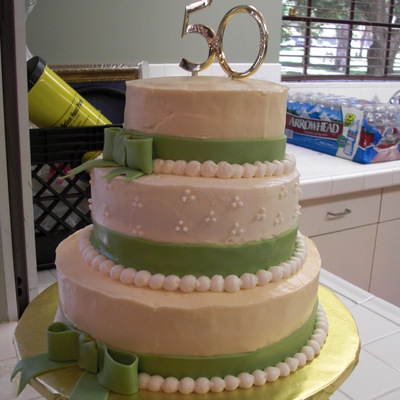 Grandparent's 50Th Anniversary Cake