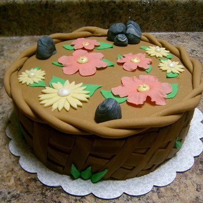 Mother's Day Basket Cake