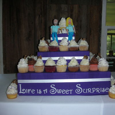 Sculpted Bride And Groom With Their Dogs