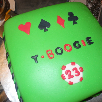 Poker Cake