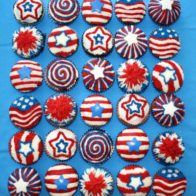 4Th Of July Cupcakes!
