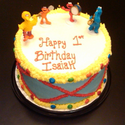 Elmo Beat The Drum Cake