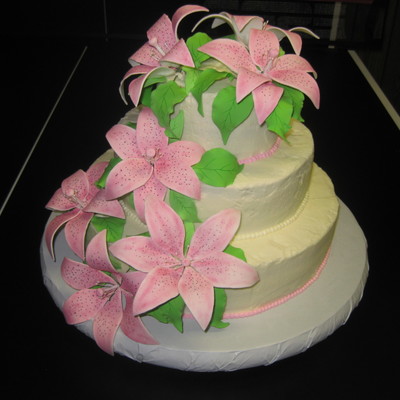 Tiger Lilly Wedding Cake