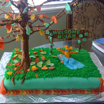Tigger Baby Shower Cake