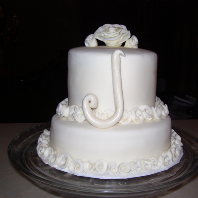 White Rose Cake