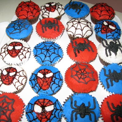 Spiderman Cupcakes