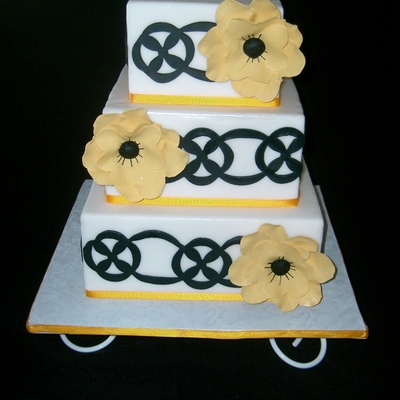 Yellow Flowers Cake