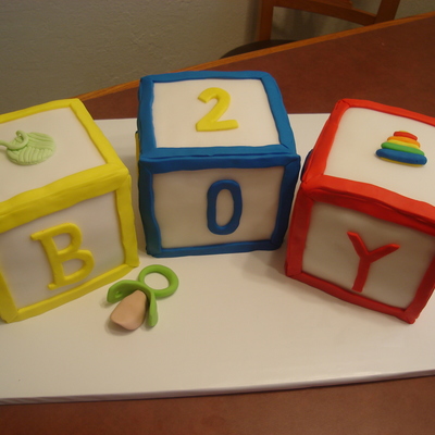 Baby Block Cake