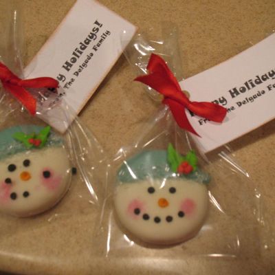 Christmas Snowmen Cookies