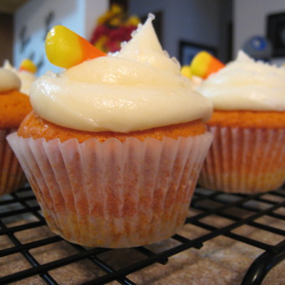 Candy Corn Cupcakes