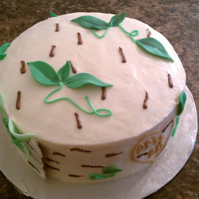 Birch Wood Test Wedding Cake