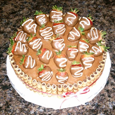 Strawberry Birthday Cake