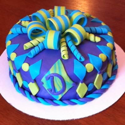 Purple Birthday Cake