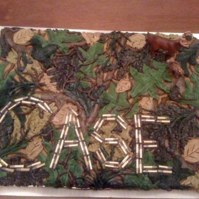 Camo Baby Shower Cake