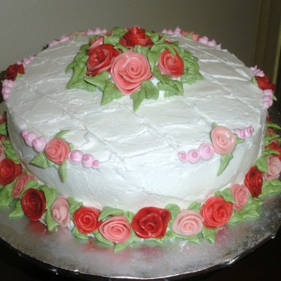 Starburst Strawberry Cake