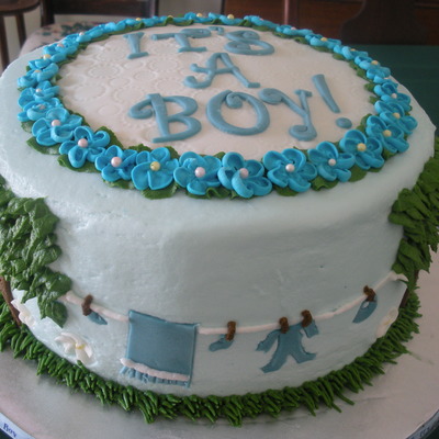 Clothesline Boy Shower