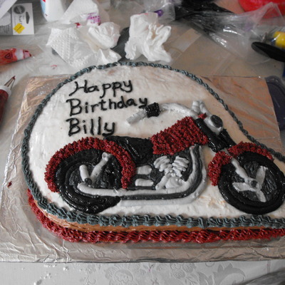 Motorcycle Cake