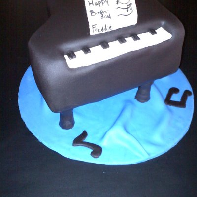 Piano Cake For Tlc "the Learning Channel