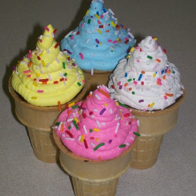Cupcake Ice Cream Cones