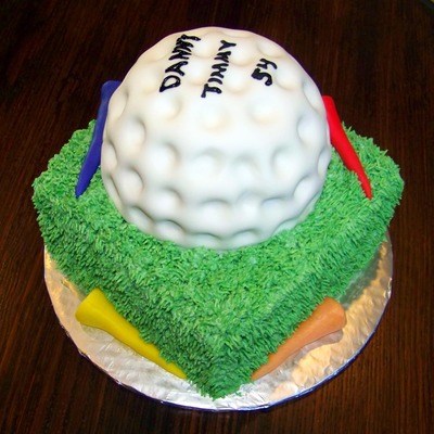 Golf Ball Cake