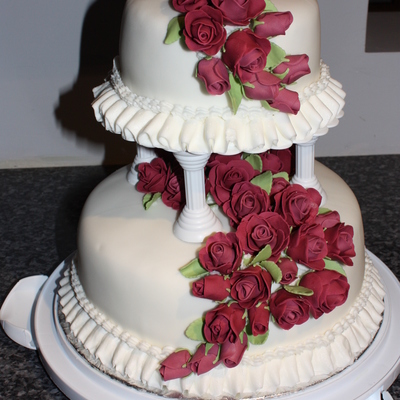 Rose Wedding Cake