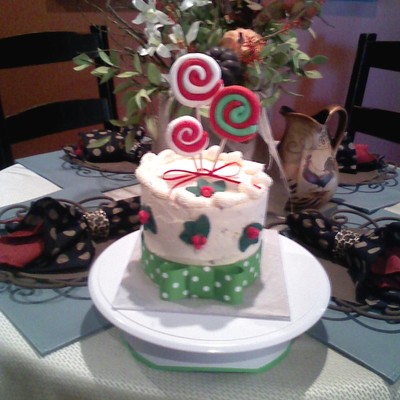 Christmas Lollipop Cake