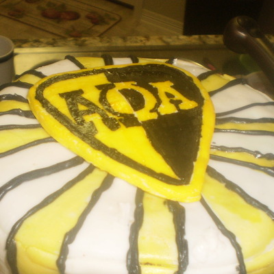 Fraternity Gold And Black Cake