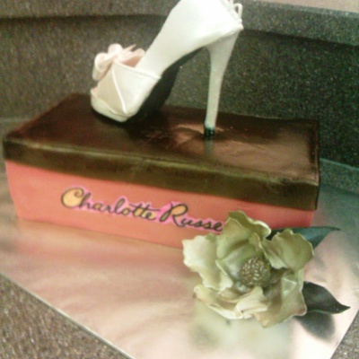 Charlotte Russe Shoe Box Cake