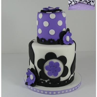 Baby Shower Black/purple