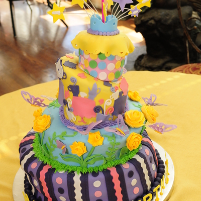 Topsy Turvy Unbirthday Cake