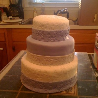 Very Basic Trial Run Mini Wedding Cake